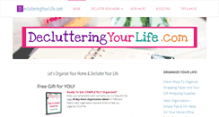 Desktop Screenshot of declutteringyourlife.com